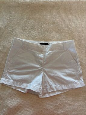 J. Crew White Women's Cotton Chino Shorts Size 6